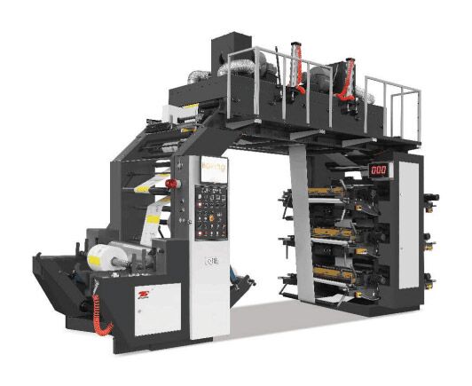 Six-color overlapping type synchronous belt high speed printing machine