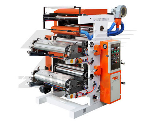 Two-color flexo printing machine